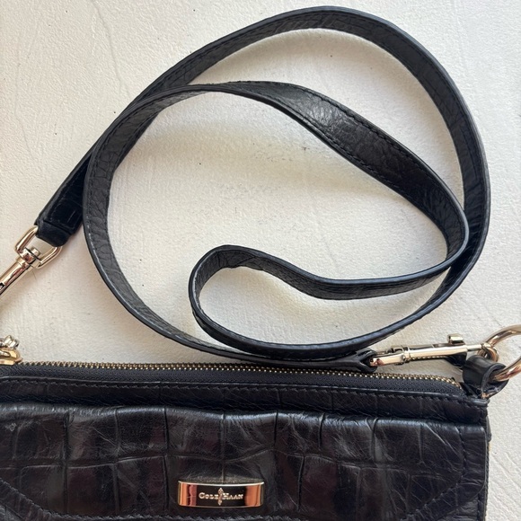 Cole Haan Black Crossbody Bag with Gold Hardware - Picture 14 of 16